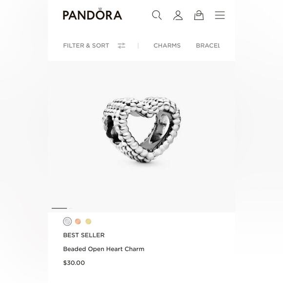 Brand New .925 Pandora Moments Snake Chain Slider Bracelet & 2 Charms Sweet 16 - Picture 8 of 8